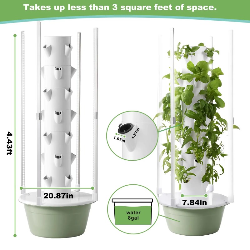 Sistema de Cultivo Hidropônico - Hydroponic Tower Planter avaliação e preço