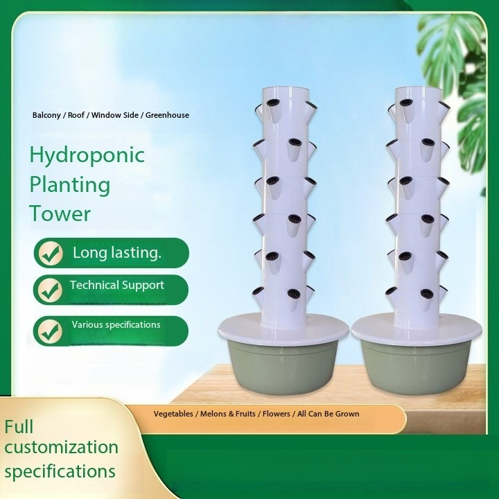 Torre hidropônica com luz led  - Hydroponic Tower Planter avaliação e preço