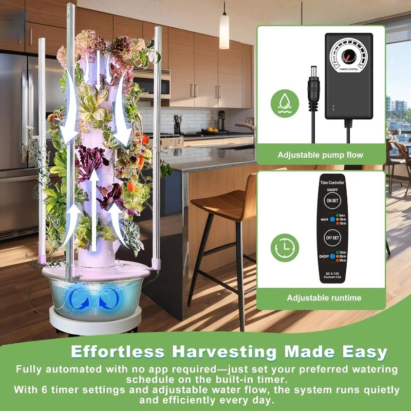 Sistema de Cultivo Hidropônico - Hydroponic Tower Planter avaliação e preço
