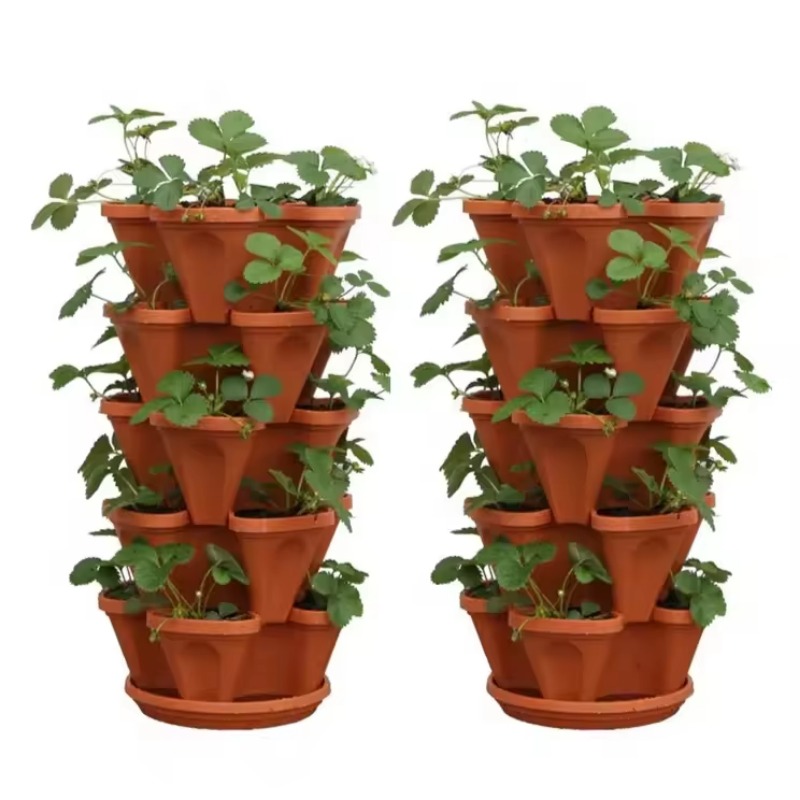 Vaso de Morango Empilhável de  - Hydroponic Tower Planter avaliação e preço