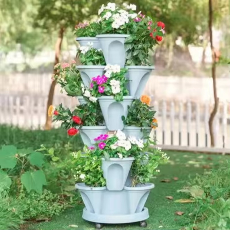 Vaso de Morango Empilhável de  - Hydroponic Tower Planter avaliação e preço