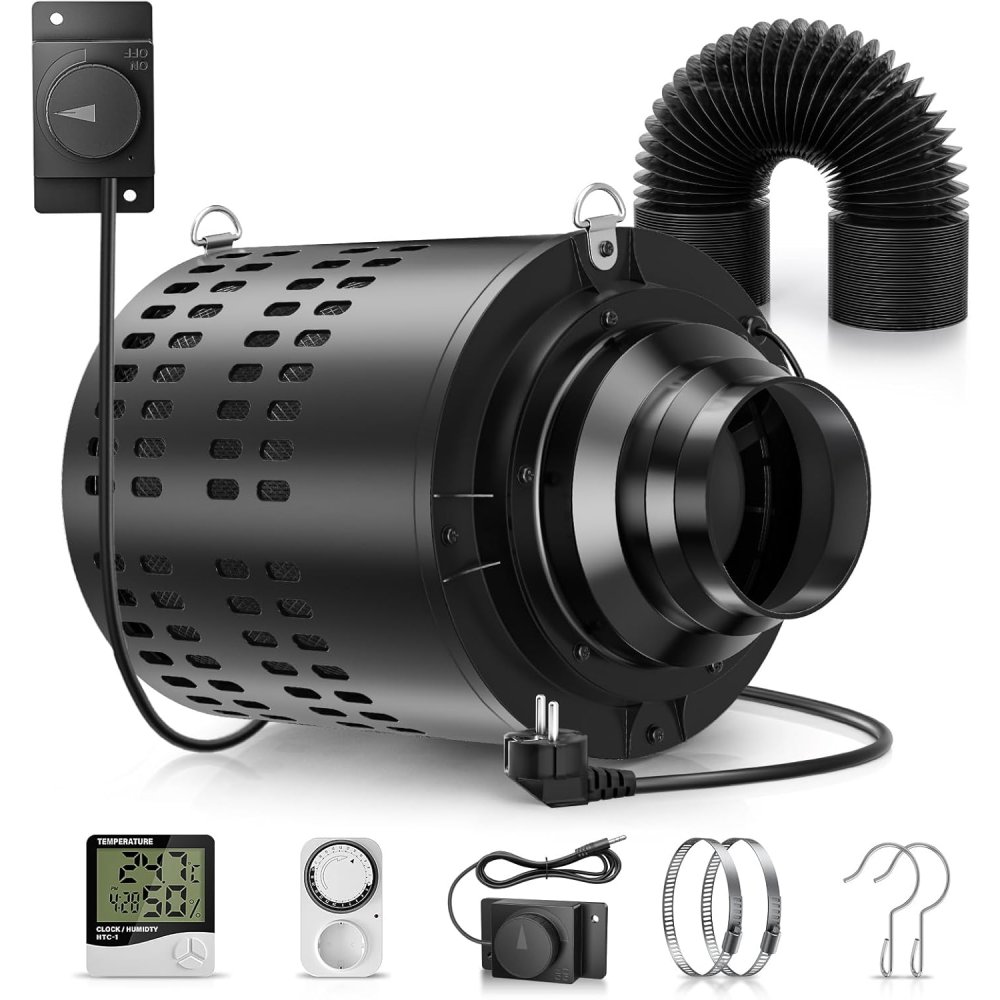 110mm/4.3 Polegada exaustor em - Carbon Filter Inline avaliação e preço